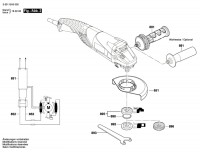 Bosch 3 601 GA3 100 Gws 18-125 Pl Angle Grinder 18 V / Eu Spare Parts